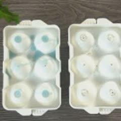Cách làm Rau câu bi dừa đậu biếc - dừa hạt é