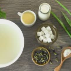 Cách làm Rau câu bi dừa đậu biếc - dừa hạt é