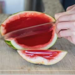 Cách làm Rau câu dưa hấu ruột đỏ