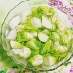 Cách làm rau mầm đá giòn ngọt muối chua cay