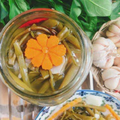 Cách làm rau muống ngâm chua giòn ngọt