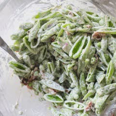 Cách làm Salad đậu que thịt xông khói