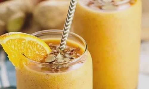 Cách làm Sinh tố cam đào gừng