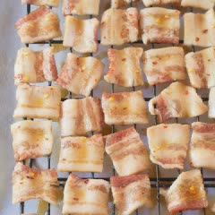 Cách làm Snack thịt xông khói nướng