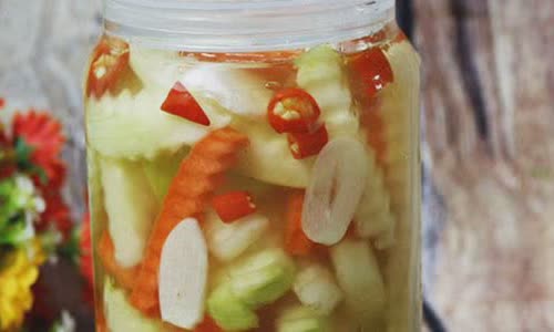 Cách làm su hào cà rốt muối