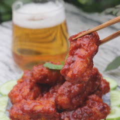 Cách làm sườn chiên sốt cay