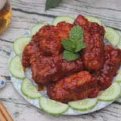 Cách làm sườn chiên sốt cay