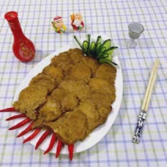Cách làm sườn cốt lết chiên om sốt mặn ngọt