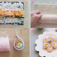 Cách Làm Sushi Hoa Anh Hấp Dẫn Ngon Miệng Cả Nhà