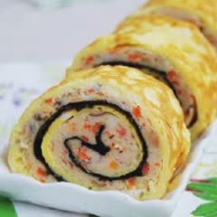 Cách làm Sushi Trứng Cuộn với tôm tươi cho bữa ăn gia đình