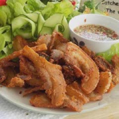 Cách làm thịt ba chỉ chiên giòn kiểu Thái