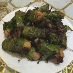 Cách làm thịt ba chỉ cuộn lá mắc mật chiên