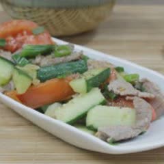 Cách làm thịt bò xào dưa leo