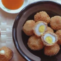 Cách làm Thịt Bọc Trứng Cút Chiên Xù giòn béo hấp dẫn