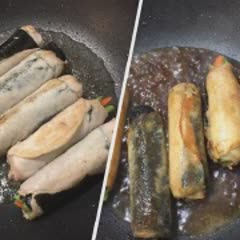 Cách làm thịt cuốn rau củ