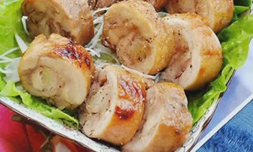 Cách làm thịt gà cuộn nướng giấy bạc
