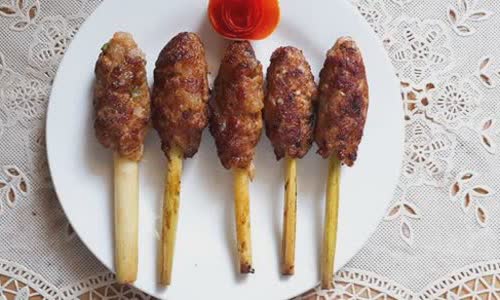 Cách làm thịt heo bọc sả chiên