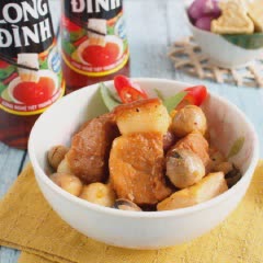Cách làm thịt heo kho nấm rơm