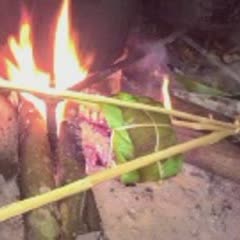 Cách làm thịt nướng lá chuối