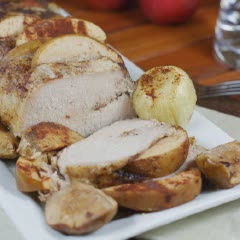 Cách làm Thịt thăn hầm táo
