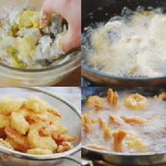 Cách làm tôm chiên giòn sốt chua ngọt