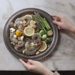 Cách làm tôm nướng măng tây
