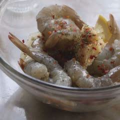 Cách làm tôm nướng măng tây