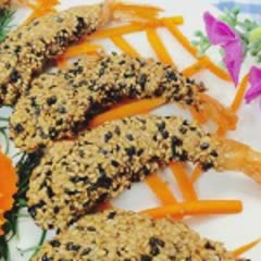 Cách Làm Tôm Tẩm Mè Chiên Giòn Béo, Cực Hấp Dẫn
