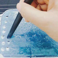 Cách làm trân châu hoa đậu biếc hình trụ
