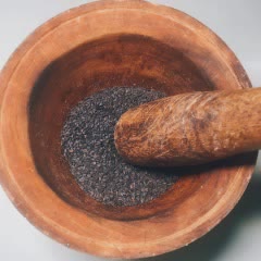 Cách làm trân châu mè đen