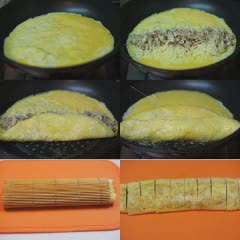 Cách làm trứng cuộn nấm
