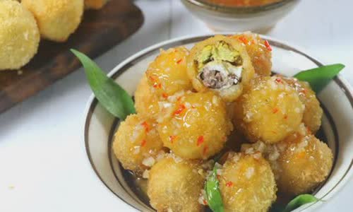 Cách làm Trứng cút lộn chiên xù sốt bơ
