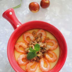 Cách làm trứng hấp tôm tươi