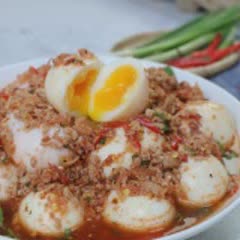 Cách làm Món Trứng Lòng Đào sốt Thái mặn ngọt cực ngon 