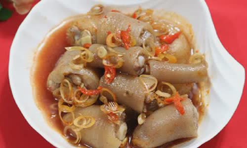 Cách làm Đuôi Heo Ngâm Mắm sả ớt, vị chua cay mặn ngọt