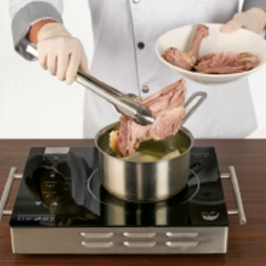 Cách làm vịt hấp hoa sen cơm muối é