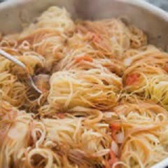Cách làm Mì chiên giòn sốt cà chua