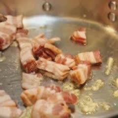 Cách làm mì Ý bacon sốt nấm