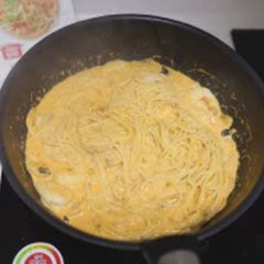 Cách làm Spaghetti Tôm Sốt Cà Chua nước cốt dừa, béo ngon