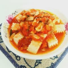 Cách làm Đậu hũ sốt nấm cà chua