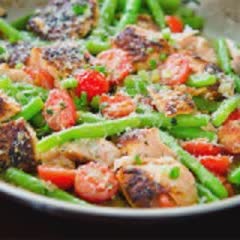 Cách Làm Cá Hồi Chiên Xào Cà Chua Với Đậu Đũa Ngon