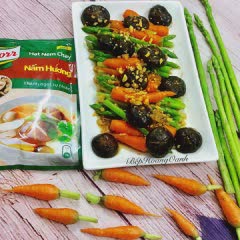 Cách Làm Măng Tây Xào Nấm Hương Cà Rốt Baby Ngon