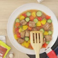 Cách Làm Sườn Xào Rau Củ Sốt Me Cho Bé Yêu