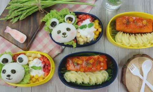 Cách làm Bento cá hồi xốt xoài chua ngọt