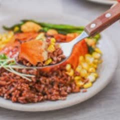 Cách Làm Món Cơm Gạo Lứt Cá Hồi Vị Sả GIảm Cân Hiệu 
