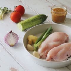 Cách làm gỏi gà trộn rau quả