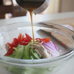 Cách làm gỏi gà trộn rau quả