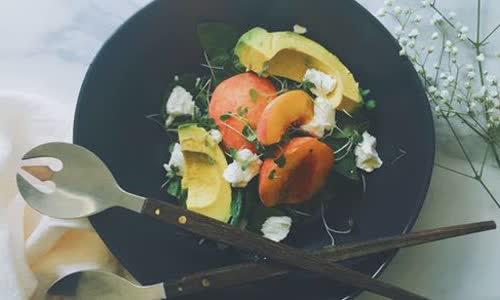 Cách làm salad đào bơ phô mai