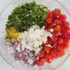 Cách làm salad đậu lăng cà chua