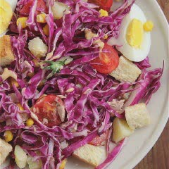 Cách làm Salad Bắp Cải Tím Giảm Cân ngon miệng cho chị em